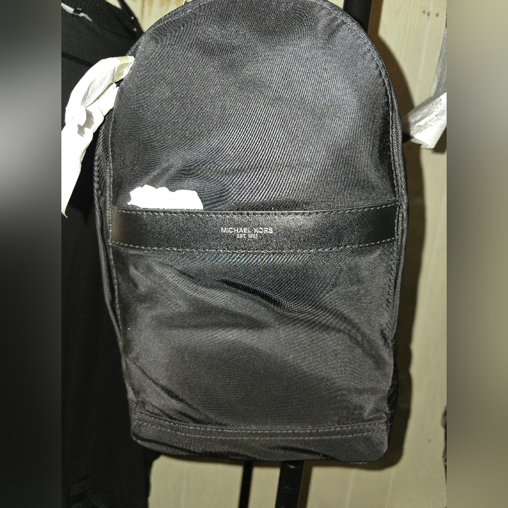 Michael Kors Black Backpack with Sleek Minimalist Design